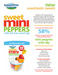 Mini Pepper with Dip Sell Sheet