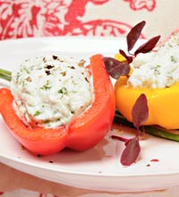 Herbed Ricotta Stuffed Peppers
